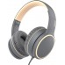 RORSOU R10 On-Ear Headphones with Microphone, Lightweight Folding Stereo Bass Headphones with 1.5M No-Tangle Cord, Portable Wired Headphones for Smartphone Tablet Computer MP3 / 4 (Black)