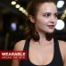 Small Bluetooth Headphones Wrap Around Head - Sports Wireless Headset with Built in Microphone and Crystal-Clear Sound, Foldable and Carried in The Purse, and 12-Hour Battery Life, Blue