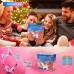 Kids Headphones, Unicorn Bluetooth/Wired Headphones with Microphone Adjustable Headband,85dB Volume Limited HD Sound Headphones for School, Birthday, Xmas, Unicorn Gift (Diamond Blue)